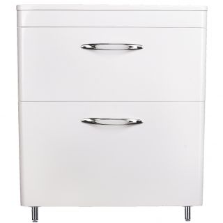 Тумба напольная под раковину Style Line "Каре 80" СС-00002267  (2 ящ.) Люкс белая, PLUS